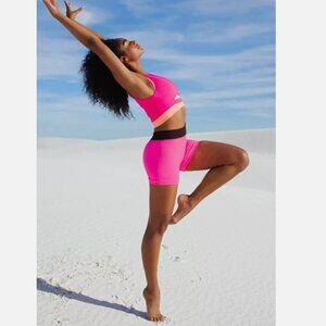 NWOT Free People Movement Prajna Happiness Runs Shorts Pink Black